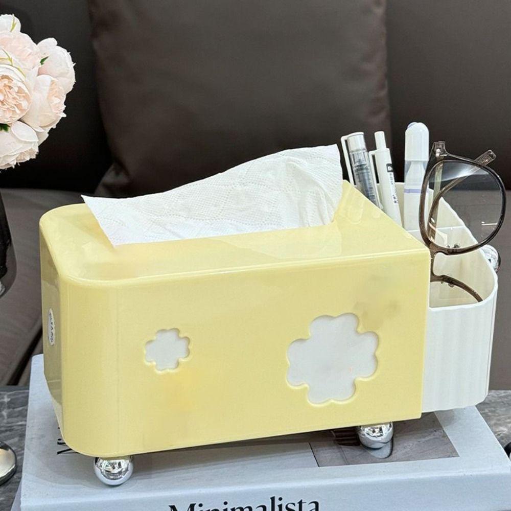 Large Capacity Desktop Storage Box Space Saving Napkin Dispenser Creative Tissue Box  Office