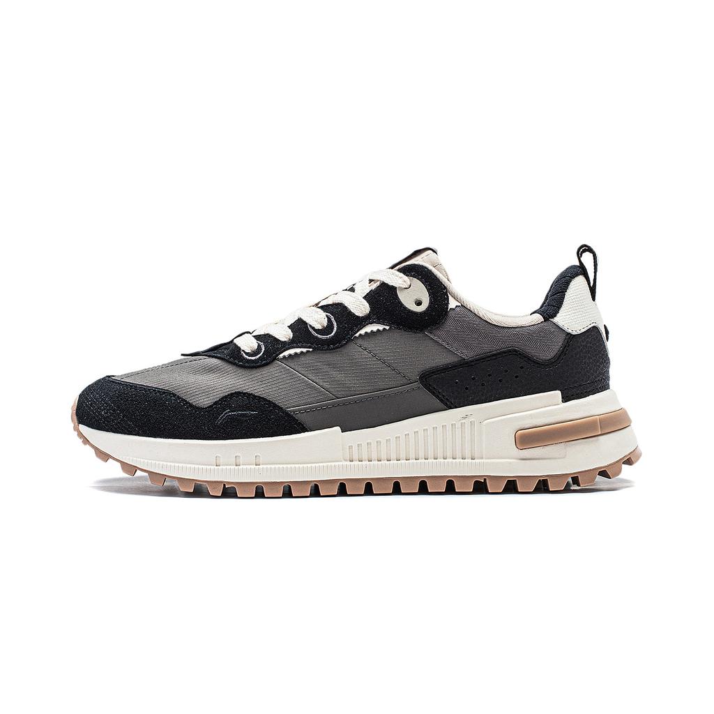 Li Ning Cheng Feng 2.0 Casual Versatile Non-Slip Wear-Resistant Low-Top Lifestyle Shoes Men Shoes Light-Gray AGCT307-6
