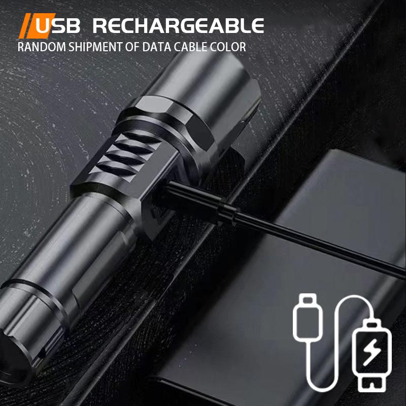 Xiaomi 10000LM High Power LED Flashlight Long-range USB C Rechargeable Flashlight Power Display Zoom Lantern For Outdoor Camping Torch