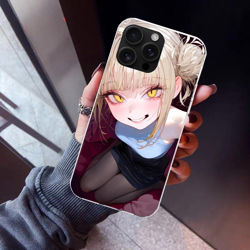 Himiko Toga My Hero Phone Case For iPhone 17 Air 11 13 Mini 14 15 Plus 16 12 Pro Max 16E SE 7 8 Pattern Soft TPU Back Cover  17