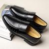 Leather Shoes Men's Large Size Foot Cover Men's Formal Shoes Breathable Casual Middle-aged One-pedal Father Shoes 2025
