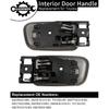 Gledewen Interior Door Handles W/Bezel (Pair), Compatible With Toyota Tundra 2000-2006, Beige, Front Left Driver & Right Passenger,