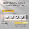 Movable Wall Mounted Power Track Socket Universal Adapter Office Home Appliance Socket Safety Track Kit