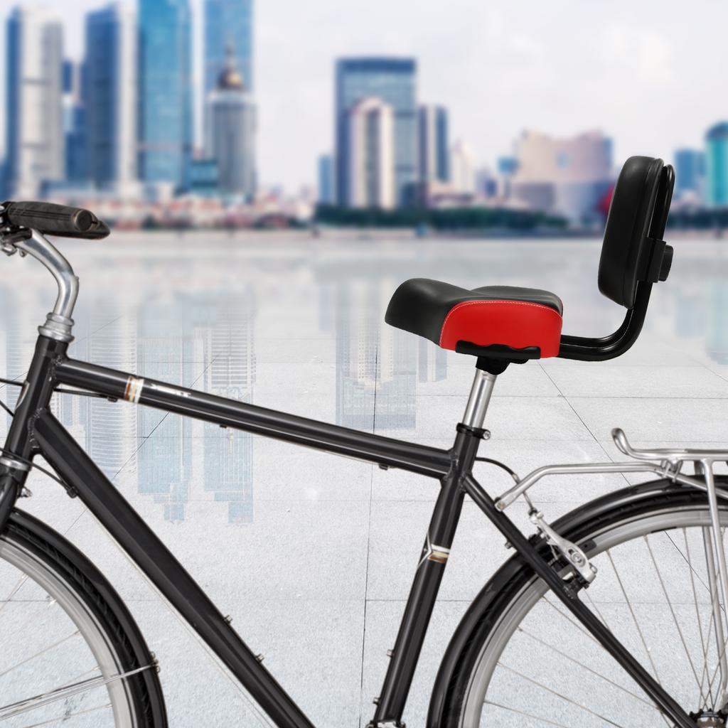 Dreiradsitz mit Rückenlehne, extra breiter & gepolsterter Fahrradsattel - Rutschfeste Basis, Universelle Passform für Erwachsenen-Dreiräder, Bequemer Fahrradsitz