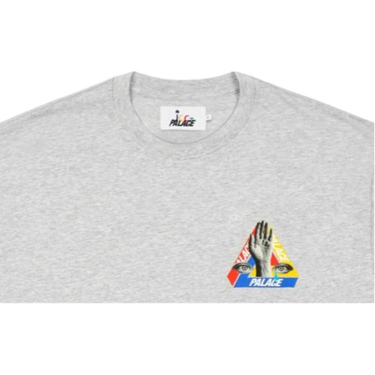 Palace Jcc+ Collaboration Ss25 Back Hand-Drawn Eye Logo Print Loose Fit Crew Neck Comfortable Short Sleeve T-Shirt Unisex T-Shirt P28JCCES005