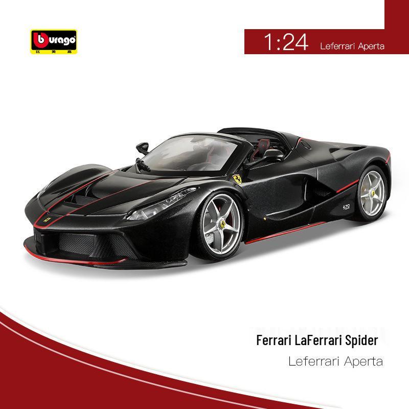 Bimego Ferrari SF90 1:24 Alloy Sports Car Model for Boys - Toy Collection Ornament.