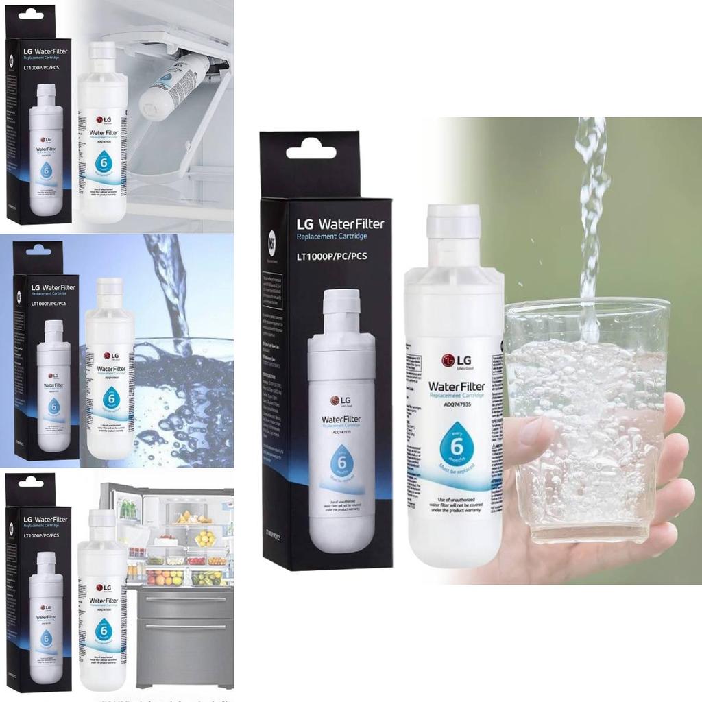 Lt1000p Vodní filtr do chladničky Vysoká kapacita 200 galonů Bílý čistič