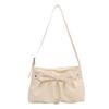 New bag niche design new bow shoulder bag underarm bag women's casual pleated handbag