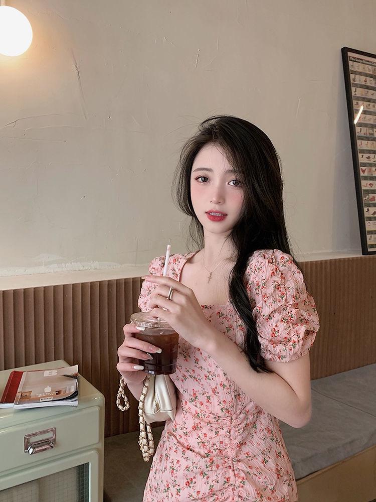 Korean-Style Artistic Floral Skirt for Women – Gentle and Unique Summer Design