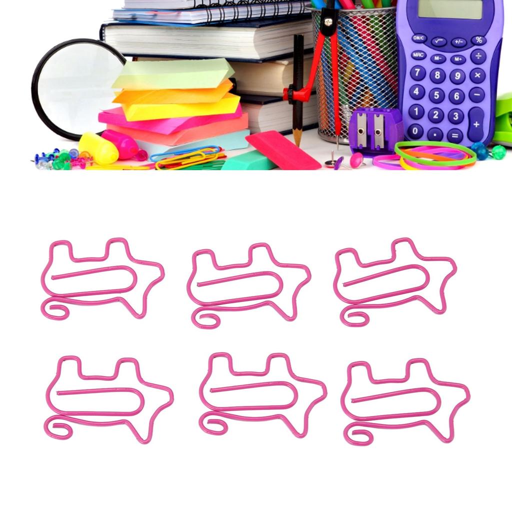 100 buc Agrafe de hârtie pentru purcel Agrafe de hârtie adorabile distractive Agrafe metalice placate rezistente la alunecare pentru marcaje pentru acasă
