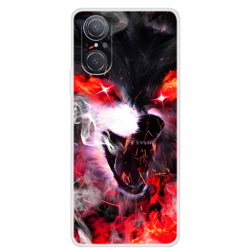 For Huawei nova 9 SE Case Nova9 Clear Soft TPU Silicone Cats Back Cover for Huawei Nova 9SE Case Nova9SE Funda Shockproof Coque