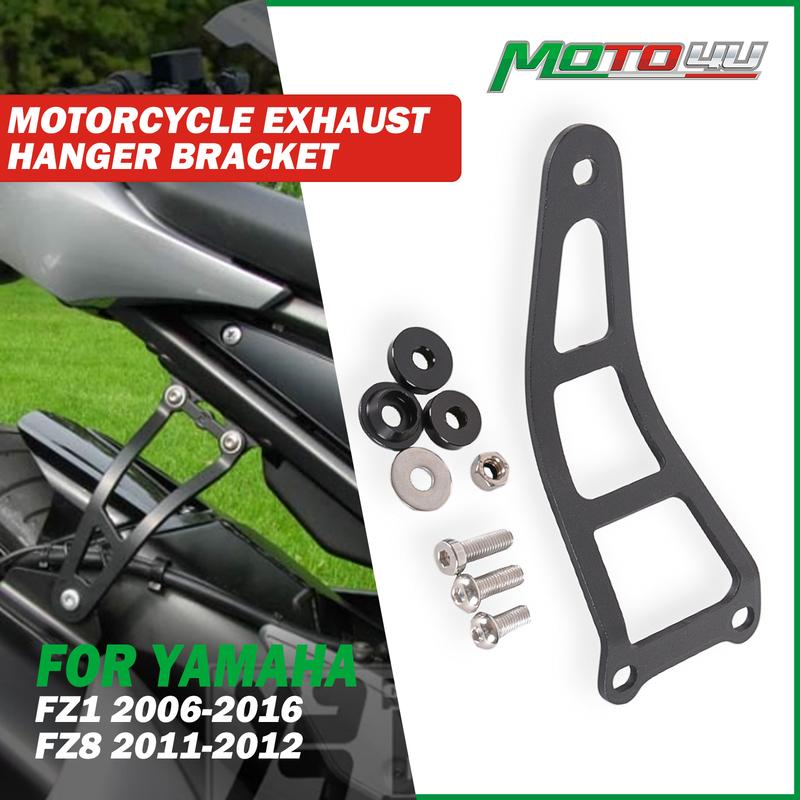 Motorcycle Aluminum Exhaust Hanger Bracket Muffler Exhaust Hanger Holder Modification 1PC For Yamaha FZ1 2006-2016 FZ8 2011 2012