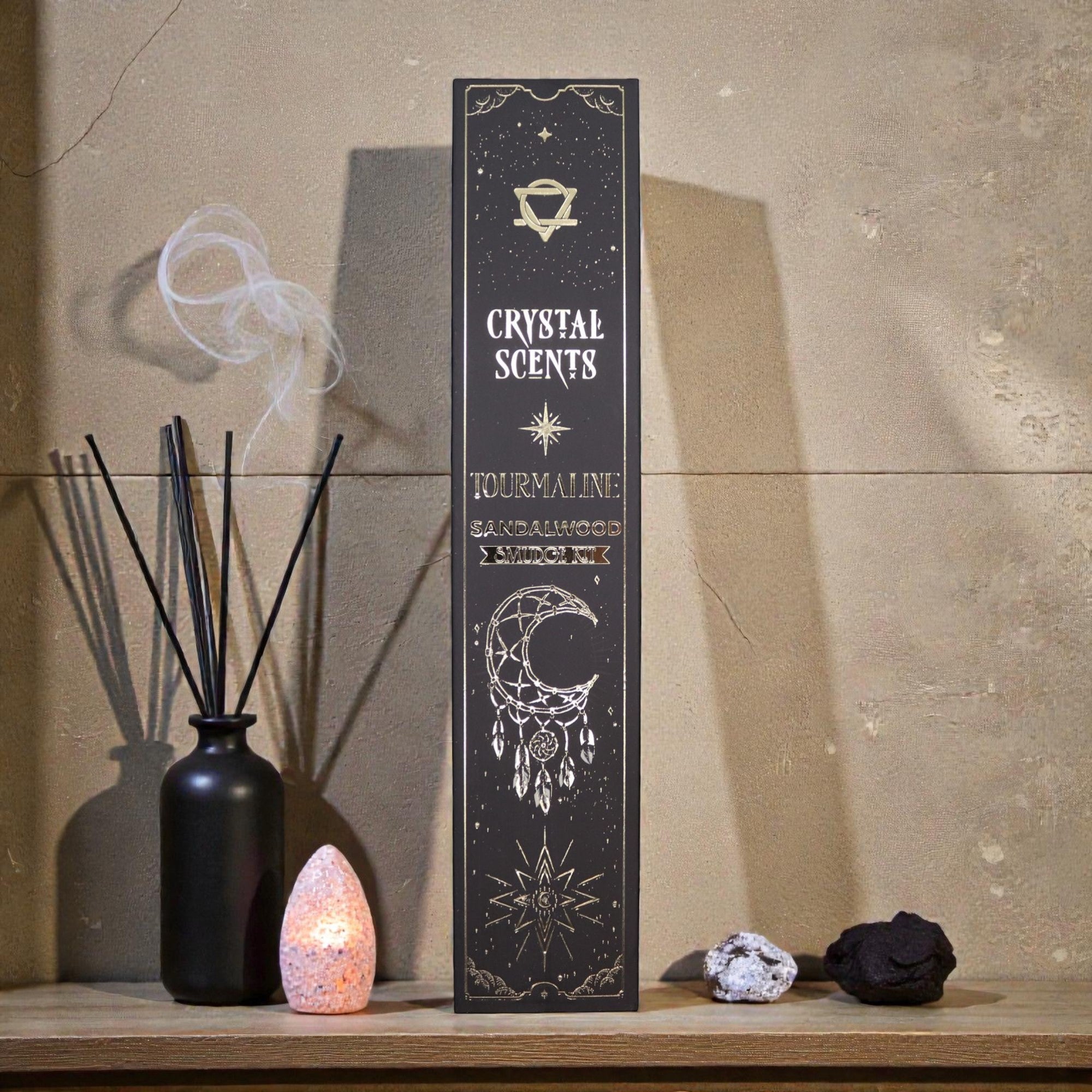 Shamtam Tourmaline Crystal Scents Smudge Incense – Sandalwood