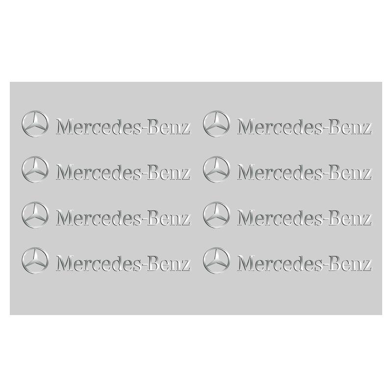 

2025 Hot 4/8Pcs For Mercedes Benz AMG GLC W205 W203 W204 W206 W220 W211 W201 3D Metal Car Interior Decoration Sticker Emblem Aut