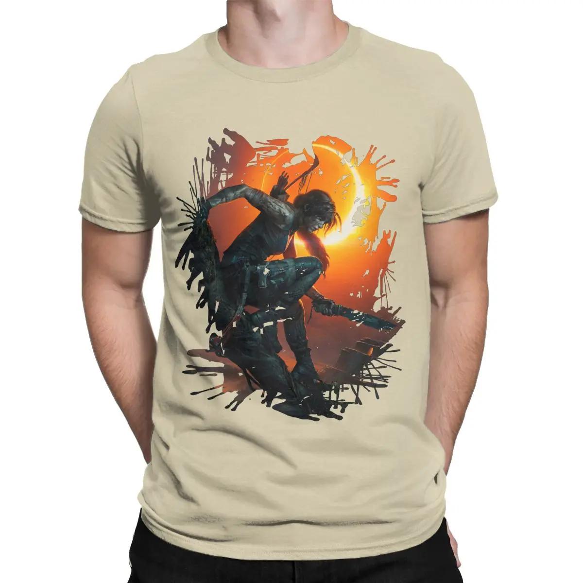 

T Shirt Round Neck Clothes Lara Croft Tomb Raider explorer 90s PC gaming temple relic Vintage Novelty 100% Cotton Short Sleeve L