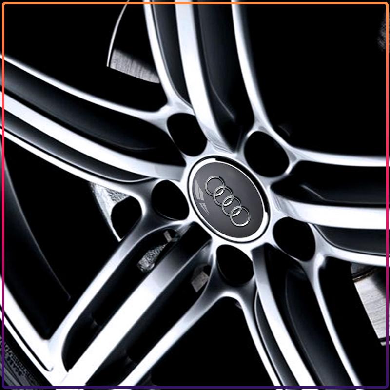 For Audi  A5 60/61/68/69mm Badge Car Wheel Center Hub Cap Covers Auto Rim Cover For Audi A8 A5 A6 C5 C6 C7 A7 A1 A3 A4 B5 B6 B7 Q3 Q5 Q7 TT