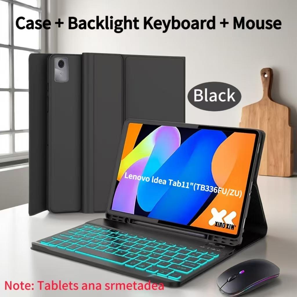 

Чохол для Idea Tab 11-дюймовий TB336FU/ZU, Чохол-клавіатура Bluetooth для Idea Tab 11-дюймовий, Знімна клавіатура Lenovo 11 inch&Russian