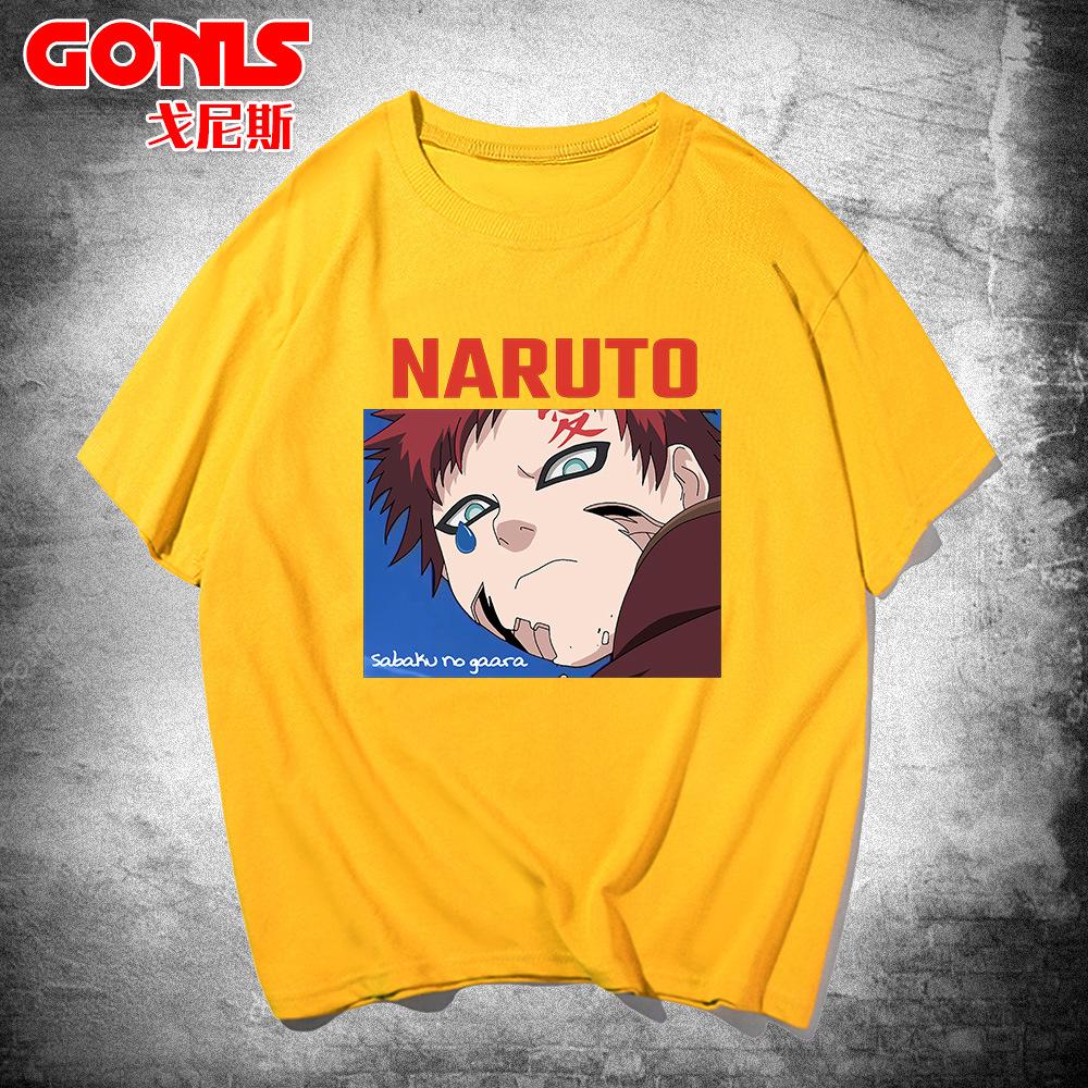 Naruto short-sleeved T-shirt men's and women's summer teen trendy brand I Ailuo printed pure cotton loose half-sleeved top