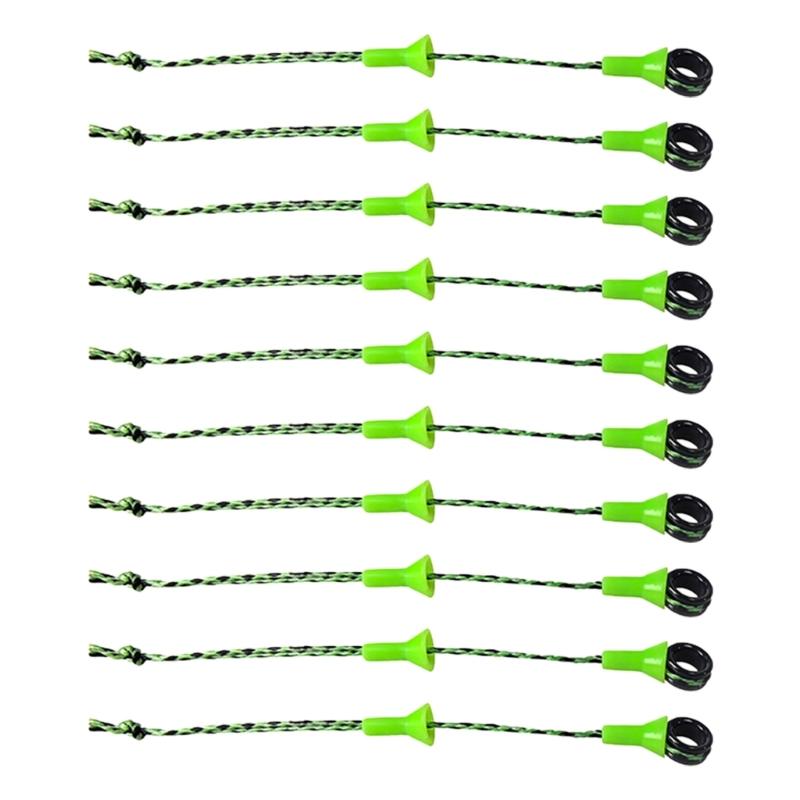 

Pack of 10 Efficient Ceramic Guide Rings with Quality Rubber Construction for Prolonged Fishing Lifes and Reliability 1
