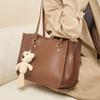 Mrs. Qiao Bag Women's Bag 2025 New Large Capacity Fashion Versatile Textured Stylish Genuine Leather Single Shoulder Tote Bag Trendy