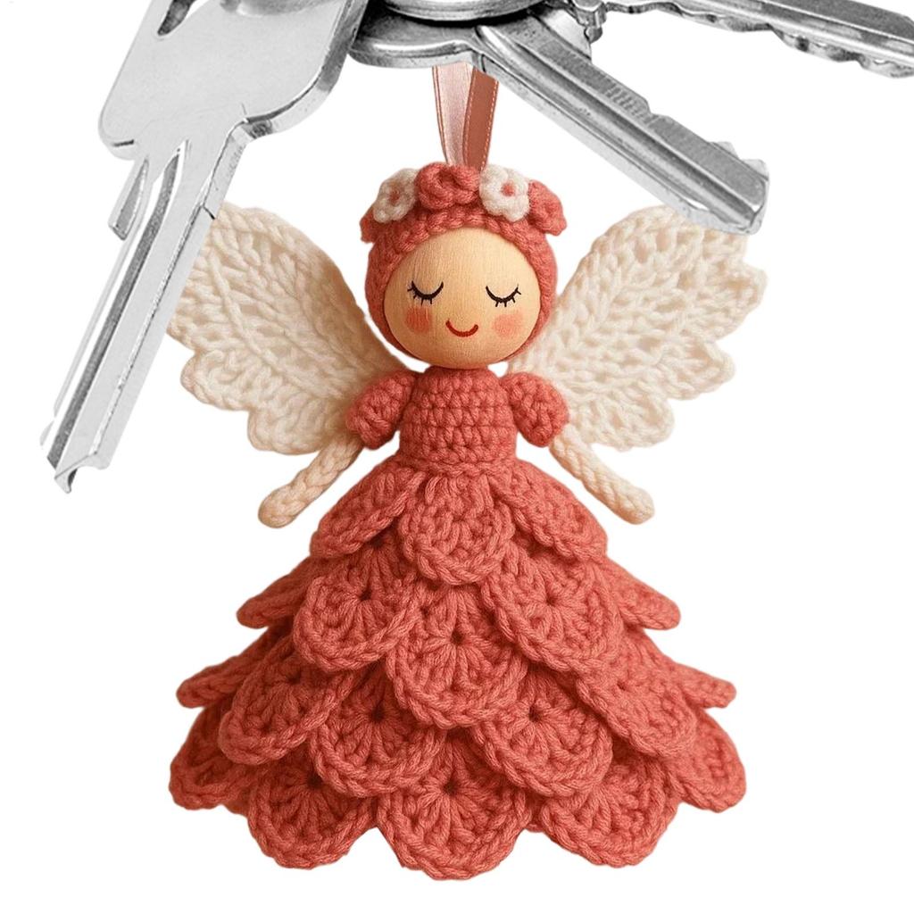 Beginner Crochet Kit for Adults Angel Doll Ornament Craft Knitting Set Crochet Craft Kit for Women Men Hobbyists Enthusiasts