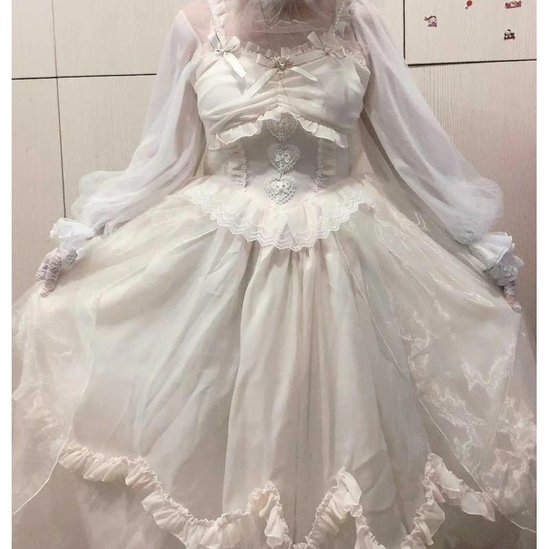 Květinová sukně Lolita Princezna Velká sukně JSK Podvazkové šaty Svatební šaty