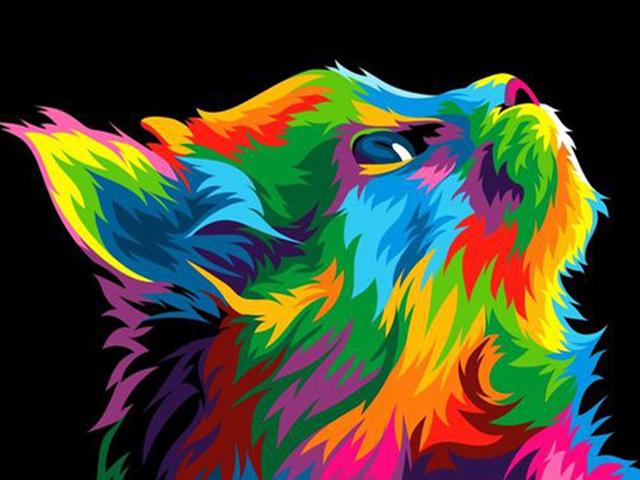Full Square Diamond Embroidery Cat Dog Animal Wolf Diamond Mosaic Lion Needlework Painting Kits DIY Handmade Hobby