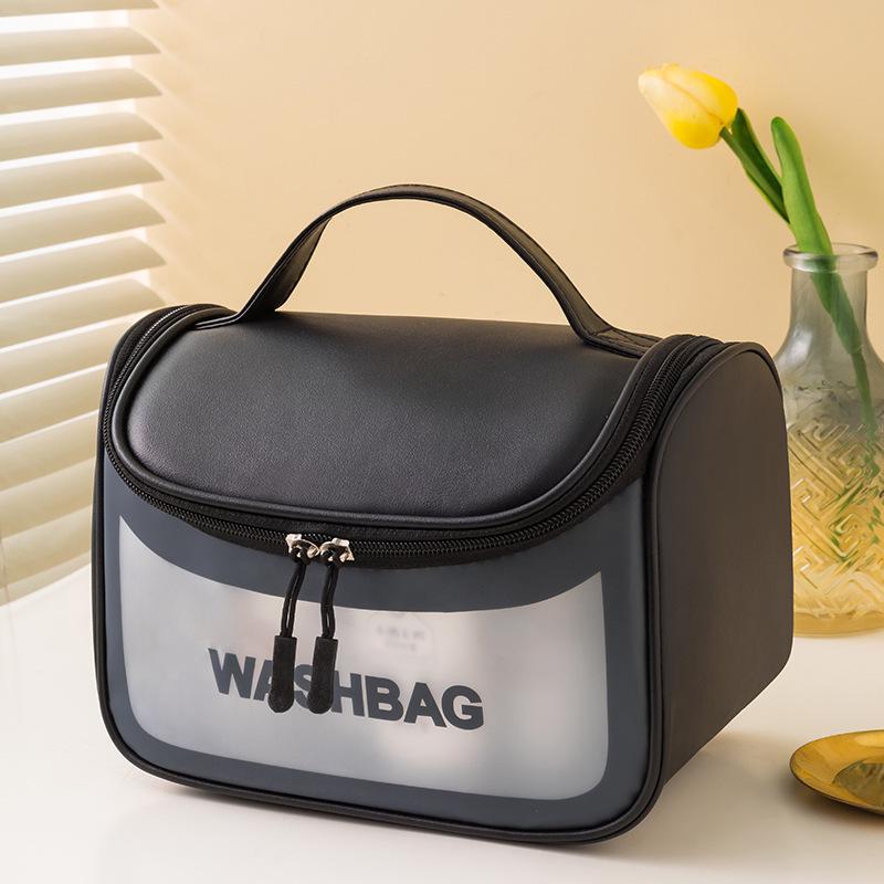 Waterproof Travel Makeup Bag Organizer with Hook - Portable Fragrance Style Handbag
