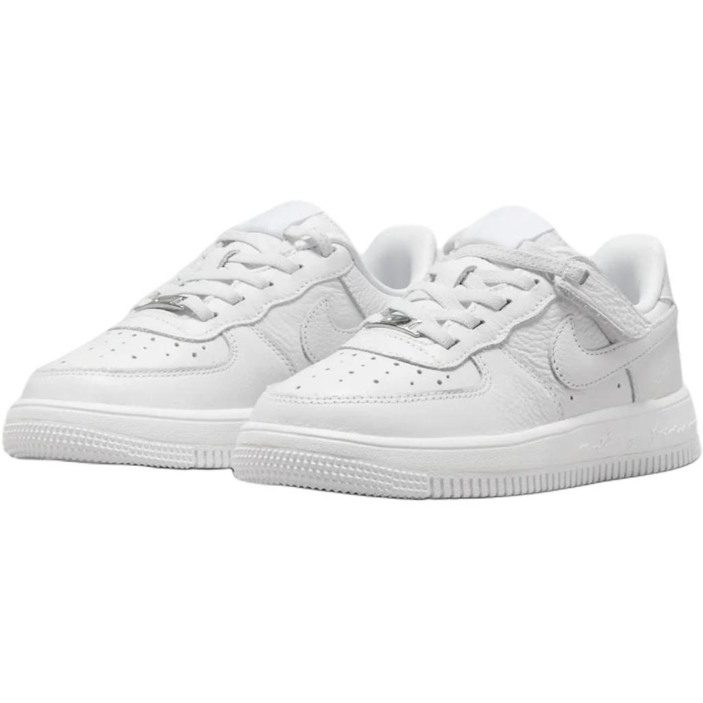 Nike Nocta X  Air Force 1 Low Easy-On SP Comfortable Versatile Slip-Resistant Durable Low-Top Kids Skate Shoes Kids sneaker White HJ7925-100