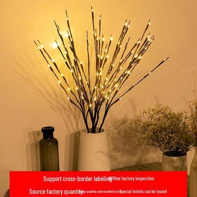 Lampe Décorative LED Créative Nordique Branche de Bouleau pour l'Ambiance de la Pièce et l'Arrangement Floral.