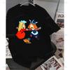 Maglietta Wickie Vicky il Vichingo Cartone Animato Stampa Vintage T-shirt Il Forte Unisex Film d'Animazione Fumetto Camisa Abbigliamento Y2k Camisa Top Grafico