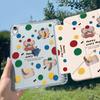 1111 new ipad11 tablet protective case air1/1/1 case with pen slot 1 bear inch a11 transparent and sweet 1y