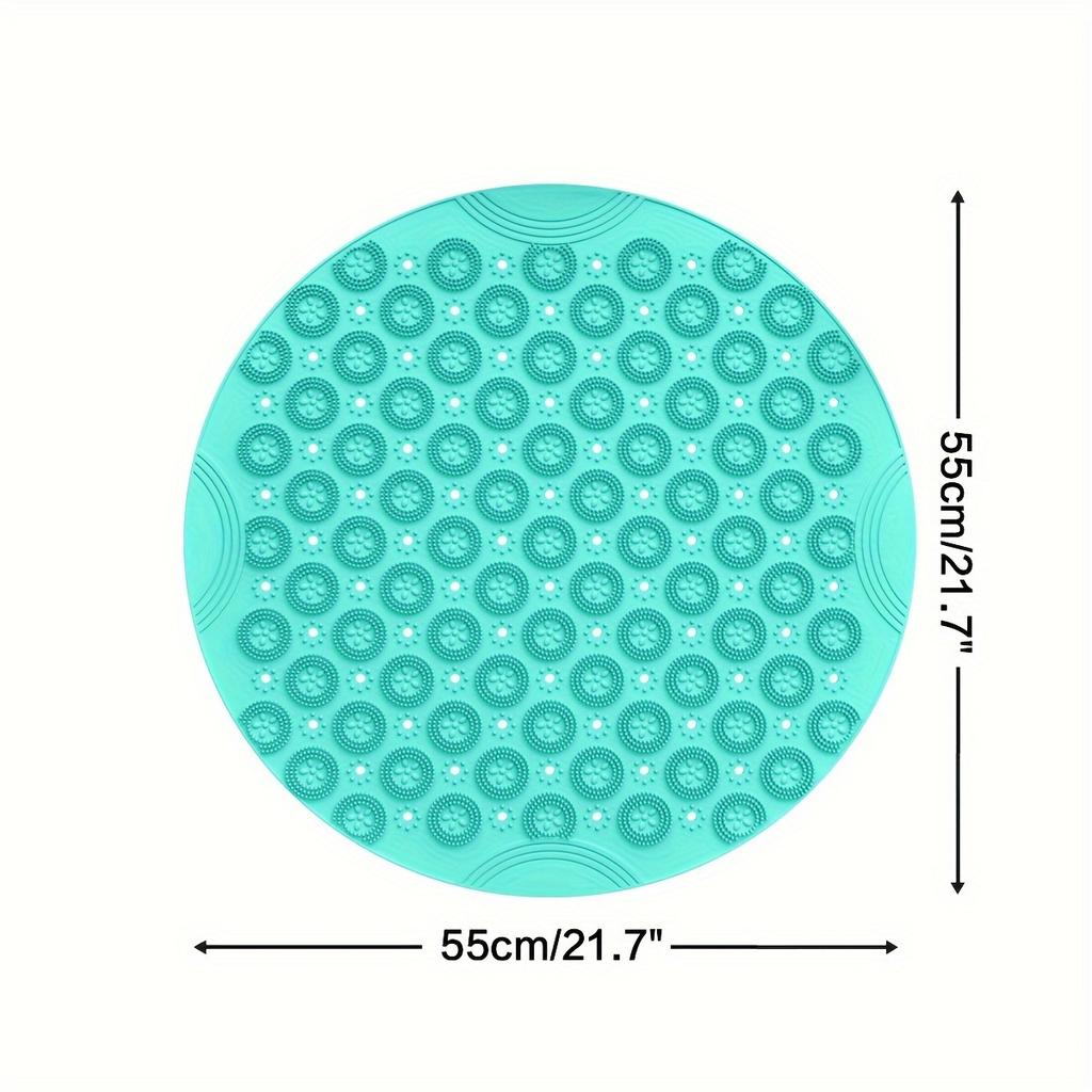 1pcs/set Silicone Bath Mat with Massage Nubs Non-Slip Shower Floor Mat Exfoliating Foot Scrubber for Bathroom Safety Pad