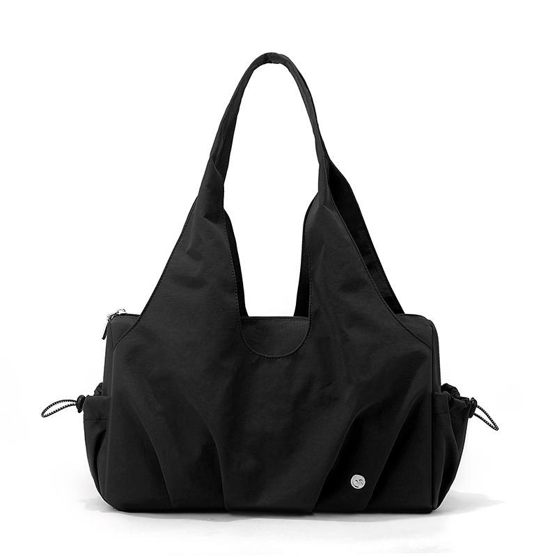 Women's Shoulder Bag Solid Color Handbag Water-Repellent Nylon Tote Bag