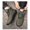 Winter Cotton Boots, Warm and Thick, Plus Size Cotton Shoes with Soft Soles, Men's Mid Top Snow Boots
