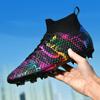 Soccer Shoes Men Outdoor Grass Training Long Stud Professional Sports Shoes Men Breathable Lace-up Training Football Boots Men