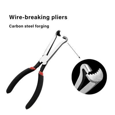 Electrical Pliers Set Angled Disconnect Tool For Simultaneous Wire Stripping Clamping & Automotive Connector Extraction