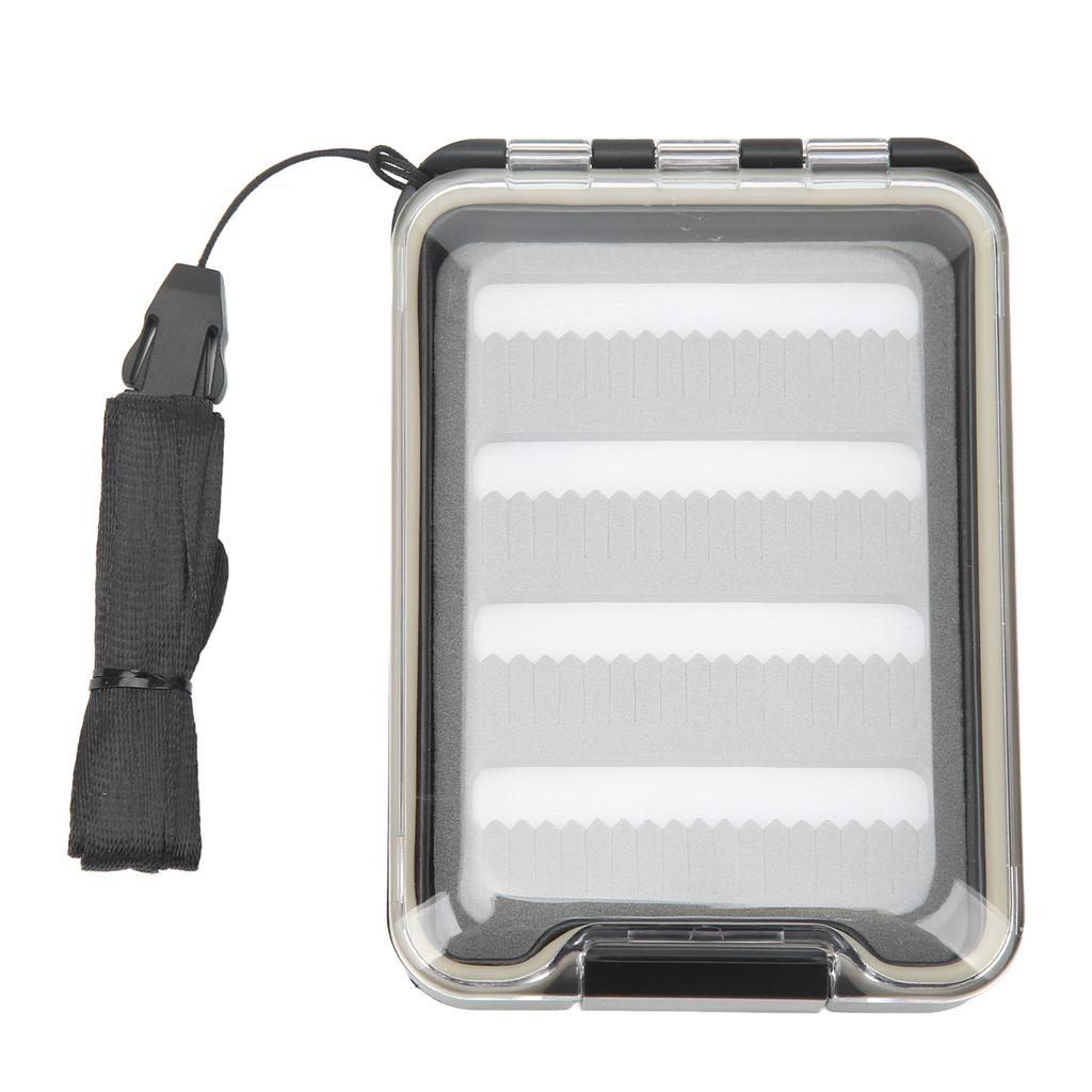 Slim Fly Fishing Box Sponge Insert Waterproof Fly Fishing Hook Box Lightweight Large Capacity with