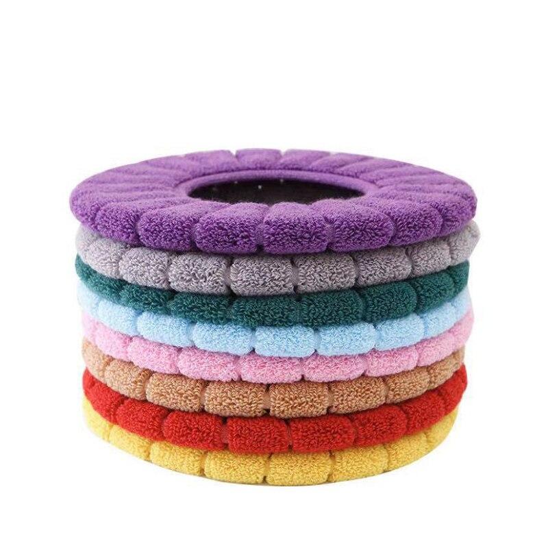 1PC Waschbar Wc Sitz Abdeckung Winter Warme Badezimmer Wc Sitzkissen Closes Matte Stricken O-form Closes Wärmer fall