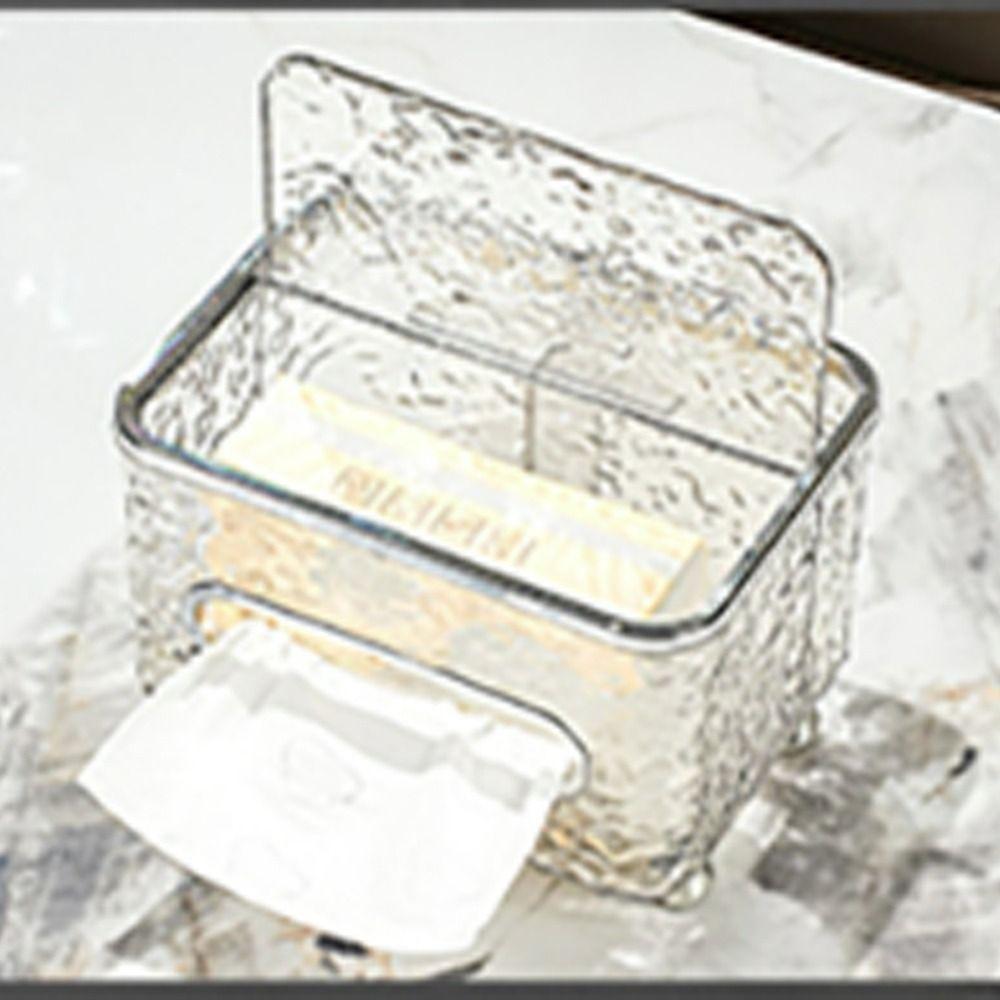Creative Tissue Box Transparent Napkin Storage Box Miscellaneous Organizer Paper Box Paper Drawer