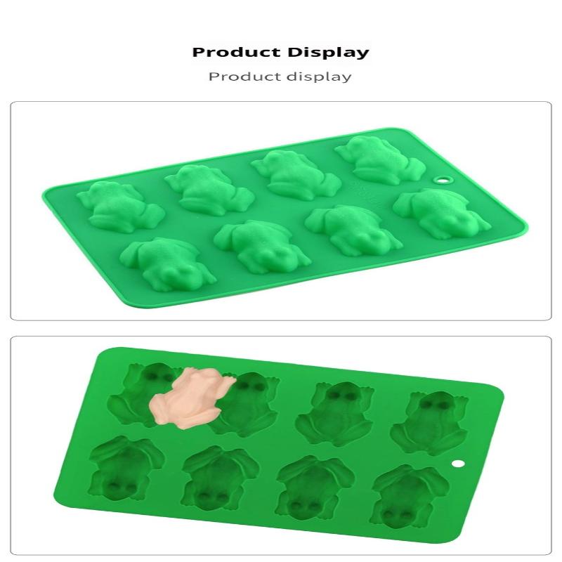 3D Frog Silicone Molds Fondant Candy Chocolate Mould Passover Frog Jello Plaster Epoxy Resin Crayons Cake Decorating Tools