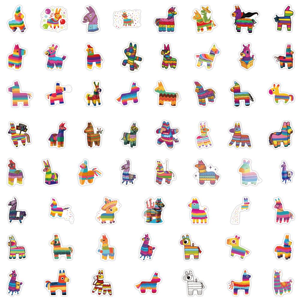 60 New Pinata Doodle Stickers Decorative Notebook Suitcase Cartoon Stickers