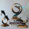 Nordische Delfin Ornamente Wohnaccessoires Wohnzimmer Weinschrank Dekoration Modern Einfach Kreative Harzhandwerksdekoration