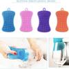 Practical Silicone Sponge Dish Washing Scrubber Household Cleaning Kitchen Gadgets Brush Accessories For Dishes