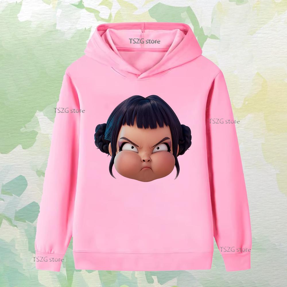 Höst Singel Kul Tryckt Tjejgrupp Mode Pojke Flicka Vardaglig Bekväm Varm Huvtröja Barn Långärmade Kläder