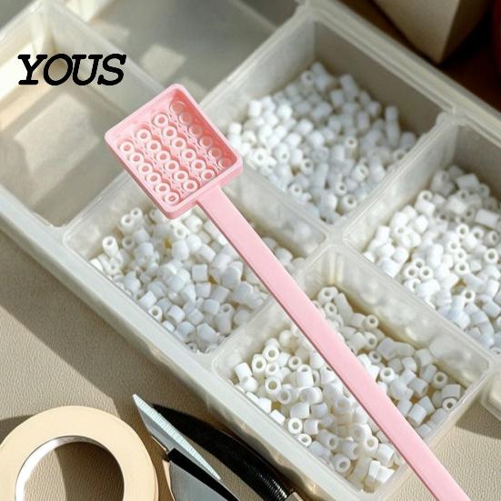 Long Handle Bead Spoon 1/2Pcs 3D Printed Fuses Spoon, Iron Scoop, Plastic Art Tool Scooper for Crafts, Gift Lovers