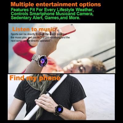 Reloj inteligente con pantalla de alta claridad de 1,85 pulgadas, monitor de salud deportiva, monitor de sueño, IP68