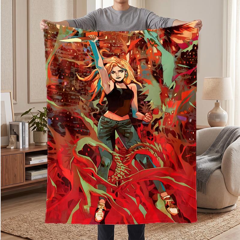 Buffy the Vampire Slayer Soft Warm Flannel Blankets Comfortable Blanket for Home Decoration Gifting