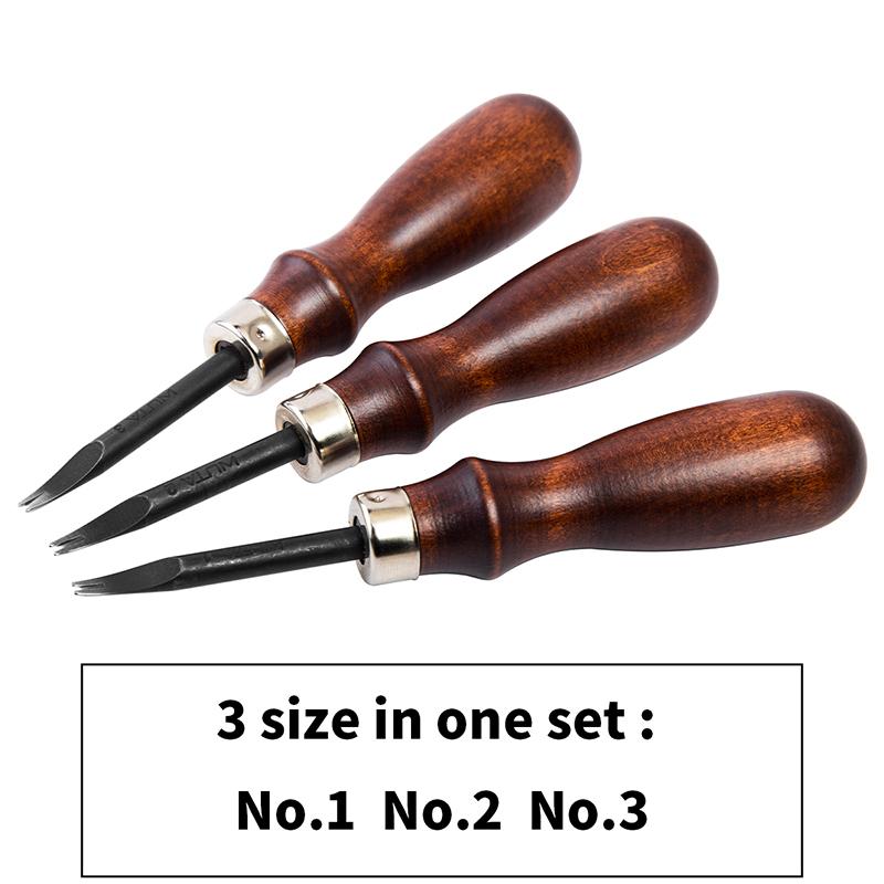 WUTA Sharp Leather Edge Beveler Edge Skiving Polishing Leather Tools DIY Belt Maker High Carbon Steel Leather Craft Beveller