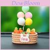 Panier à Fleurs Ballon de Paix en Résine Ornement de Voiture avec Design Mignon pour Décoration Intérieure
